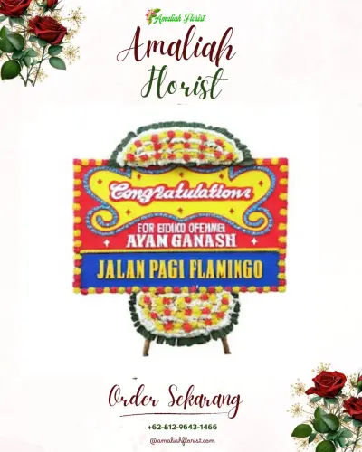 Bunga Papan Congratulation di Bunijaya